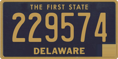 DE license plate 229574