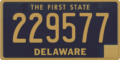 DE license plate 229577