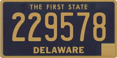 DE license plate 229578