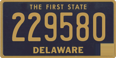 DE license plate 229580