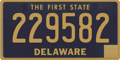 DE license plate 229582