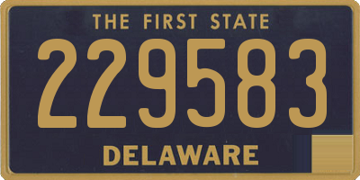 DE license plate 229583