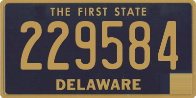 DE license plate 229584