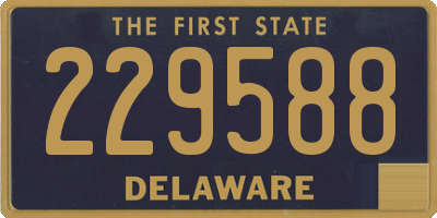 DE license plate 229588