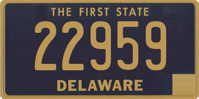 DE license plate 22959