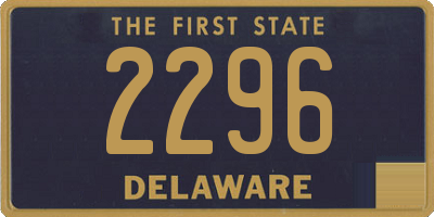 DE license plate 2296