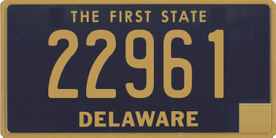 DE license plate 22961