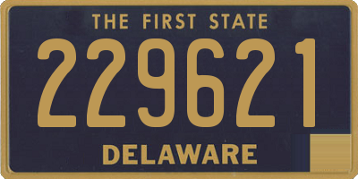 DE license plate 229621
