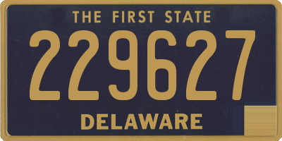 DE license plate 229627