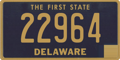 DE license plate 22964