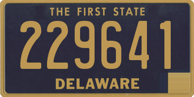 DE license plate 229641