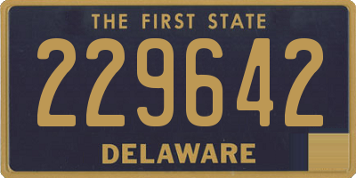 DE license plate 229642