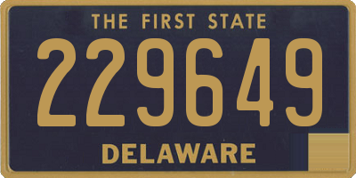DE license plate 229649