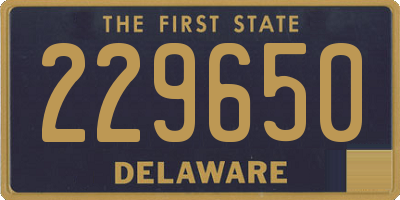 DE license plate 229650
