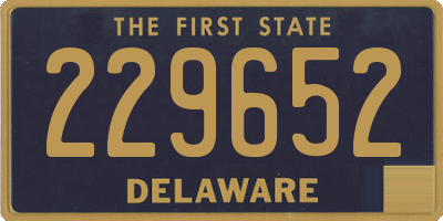DE license plate 229652
