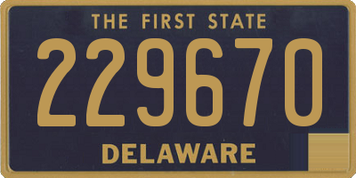 DE license plate 229670