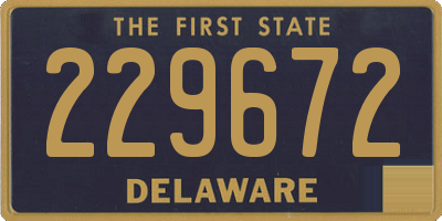 DE license plate 229672