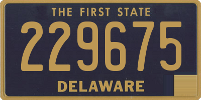 DE license plate 229675