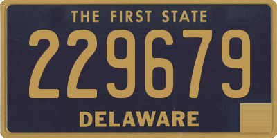 DE license plate 229679