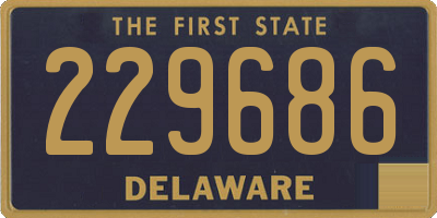 DE license plate 229686
