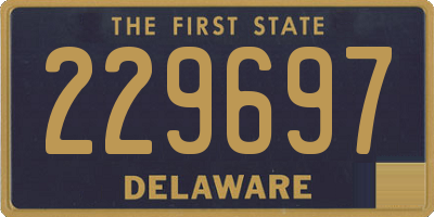 DE license plate 229697