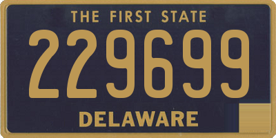 DE license plate 229699