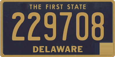 DE license plate 229708