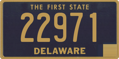 DE license plate 22971