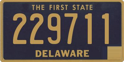 DE license plate 229711