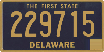 DE license plate 229715