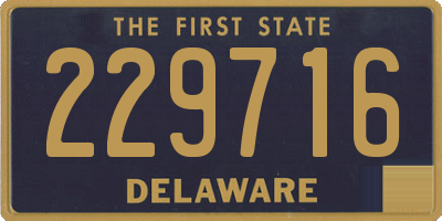 DE license plate 229716