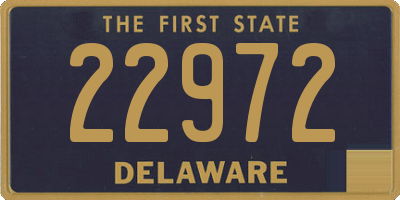 DE license plate 22972