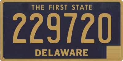 DE license plate 229720