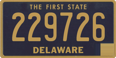 DE license plate 229726
