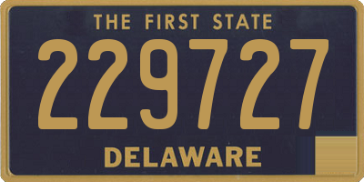 DE license plate 229727