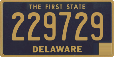 DE license plate 229729