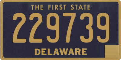 DE license plate 229739