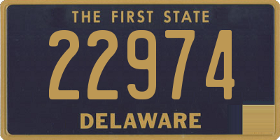 DE license plate 22974