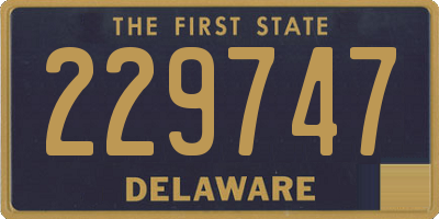 DE license plate 229747