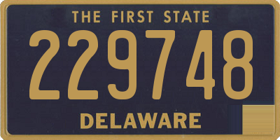 DE license plate 229748