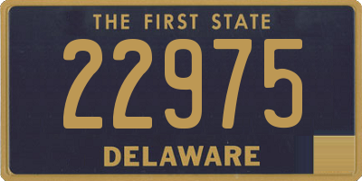 DE license plate 22975