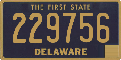 DE license plate 229756