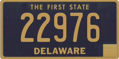 DE license plate 22976