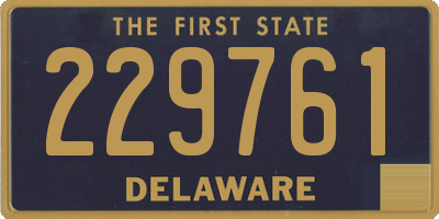 DE license plate 229761