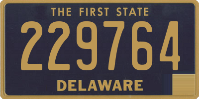 DE license plate 229764