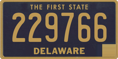 DE license plate 229766