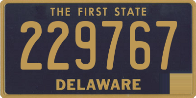 DE license plate 229767