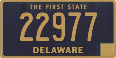 DE license plate 22977