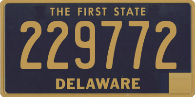 DE license plate 229772