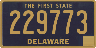 DE license plate 229773